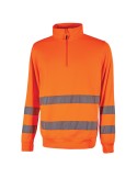 Felpa alta visibilitA' Felis mezza zip tg XL arancio fluo U-Power WHL319OF-XL