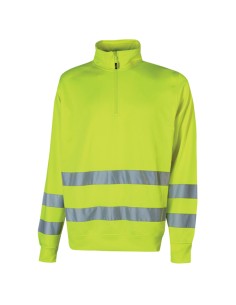 Felpa alta visibilitA' Felis mezza zip tg L giallo fluo U-Power WHL319YF-L U-Power ALTA VISIBILITA'