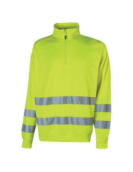 Felpa alta visibilitA' Felis mezza zip tg XL giallo fluo U-Power WHL319YF-XL U-Power ALTA VISIBILITA'