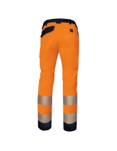 Pantaloni multitasche alta visibilitA' M2PA3S tg XL arancio fluo Deltaplus M2PA3STRHVORXG DELTAPLUS ALTA VISIBILITA' 2