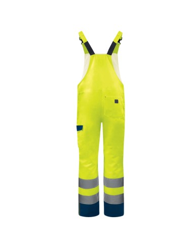Salopette alta visibilitA' M1SA2HV tg L giallo fluo Deltaplus M1SA2HVJAGT DELTAPLUS ALTA VISIBILITA'
