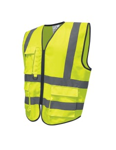Gilet alta visibilitA' GILPOCK tg XXL giallo fluo Deltaplus GILPOCKJAXX DELTAPLUS ALTA VISIBILITA' 2