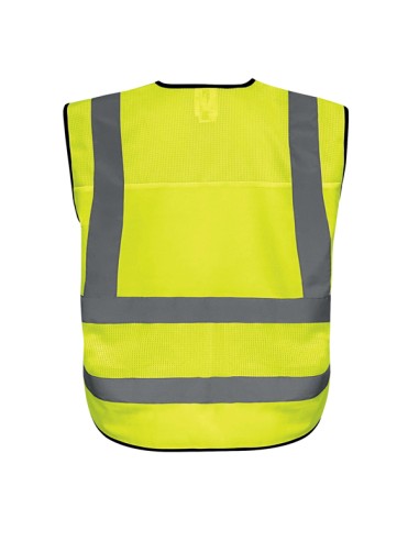 Gilet alta visibilitA' GILPOCK tg XXL giallo fluo Deltaplus GILPOCKJAXX DELTAPLUS ALTA VISIBILITA'