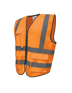 Gilet alta visibilitA' GILPOCK tg XXL arancio fluo Deltaplus GILPOCORXX DELTAPLUS ALTA VISIBILITA' 2