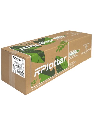 Carta plotter inkjet e laser bianco 610mm x 50mt 80gr in carta Navigator Company RP61P48NV RPlotter BIANCA