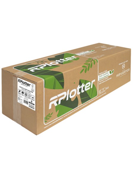 Carta plotter inkjet e laser bianco 914mm x 50mt 80gr in carta Navigator Company RP91P48NV RPlotter BIANCA