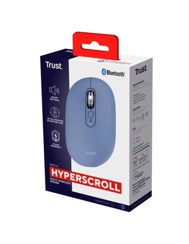 Mouse sottile multi-wireless e hyperscroll Seron Blu -Trust 26020 TRUST TASTIERE E MOUSE