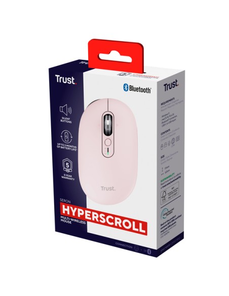 Mouse Sottile multi -wireless e hyperscroll Seron Lilla Trust 26206 TRUST TASTIERE E MOUSE