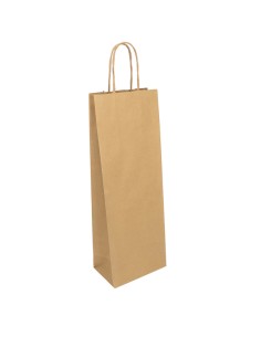 25 Shoppers in carta sealing 14x9x39cm Easy Bottle Bags avana 096334