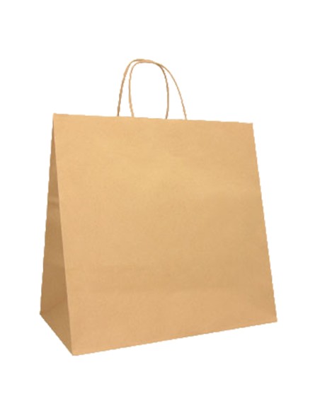 25 Shoppers in carta biokraft 28x17x29cm Twisted Large avana 096693