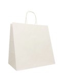 25 Shoppers in carta kraft 32x23x35cm Twisted XLarge bianco 096730