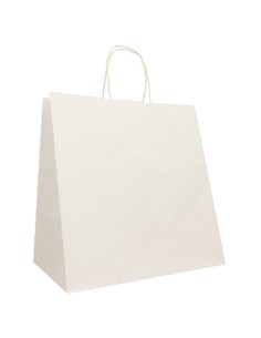25 Shoppers in carta kraft 32x23x35cm Twisted XLarge bianco 096730