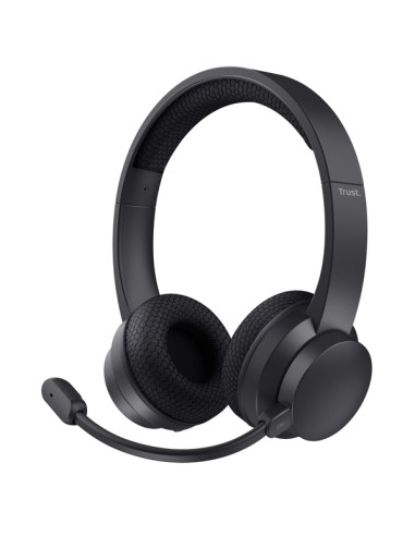 Cuffie professionali ECO wireless con riduzione del rumore ENC_Trust 25463 TRUST ALTOPARLANTI-MICROFONI-CUFFIE