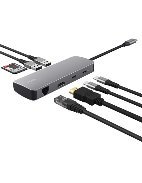Adattatore multiporta 8-in-1 - Dalyx_Trust 25672 TRUST CAVI E ADATTTORI