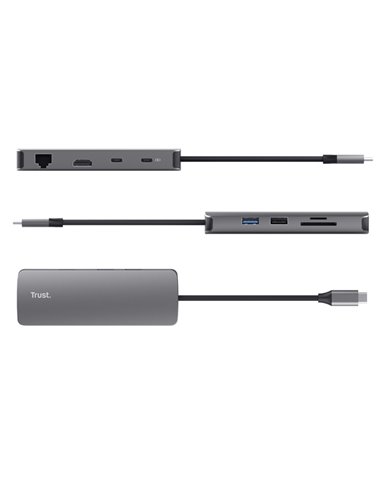 Adattatore multiporta 8-in-1 - Dalyx_Trust 25672 TRUST CAVI E ADATTTORI