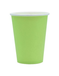 25 bicchieri 250cc Ecocolor biodegradabile verde mela Big Party 74083