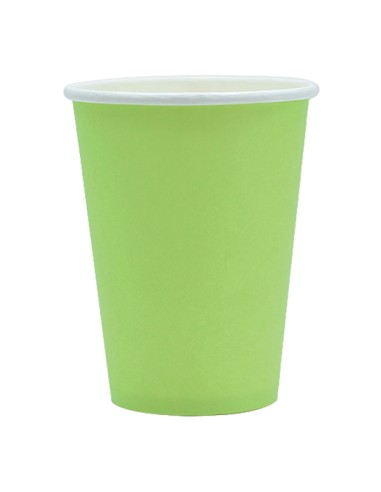 25 bicchieri 250cc Ecocolor biodegradabile verde mela Big Party 74083