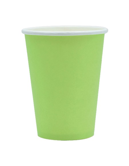 25 bicchieri 250cc Ecocolor biodegradabile verde mela Big Party 74083