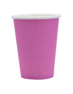 25 bicchieri 250cc Ecocolor biodegradabile fucsia Big Party 74087