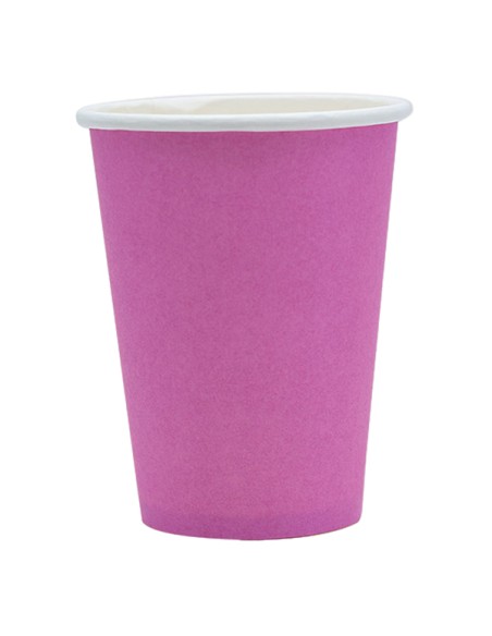 25 bicchieri 250cc Ecocolor biodegradabile fucsia Big Party 74087