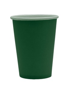 25 bicchieri 250cc Ecocolor biodegradabile verde bosco Big Party 75893