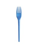 20 forchette monouso Ecocolor in CPLA 16cm blu Big Party 76390