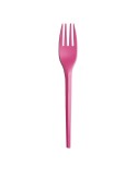 20 forchette monouso Ecocolor in CPLA 16cm fucsia Big Party 76389
