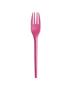 20 forchette monouso Ecocolor in CPLA 16cm fucsia Big Party 76389