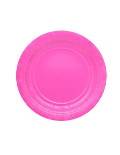 25 piatti piani Ø18cm Ecocolor biodegradabile fucsia Big Party 74086