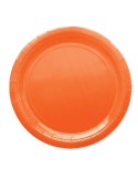 25 piatti piani Ø24cm Ecocolor biodegradabile arancione Big Party 74240