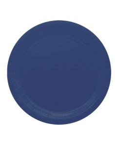 25 piatti piani Ø24cm Ecocolor biodegradabile blu notte Big Party 75894