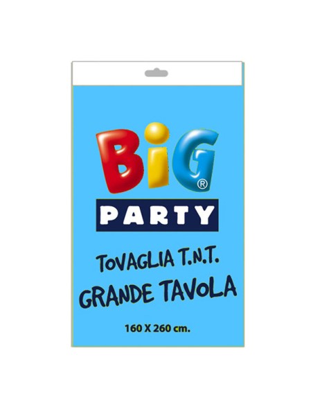 Tovaglia TNT 160x260cm turchese Big Party 14662