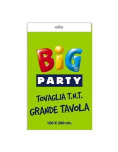 Tovaglia TNT 160x260cm verde mela Big Party 14659