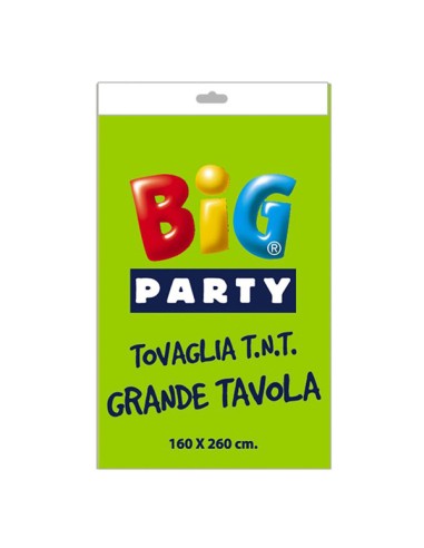 Tovaglia TNT 160x260cm verde mela Big Party 14659