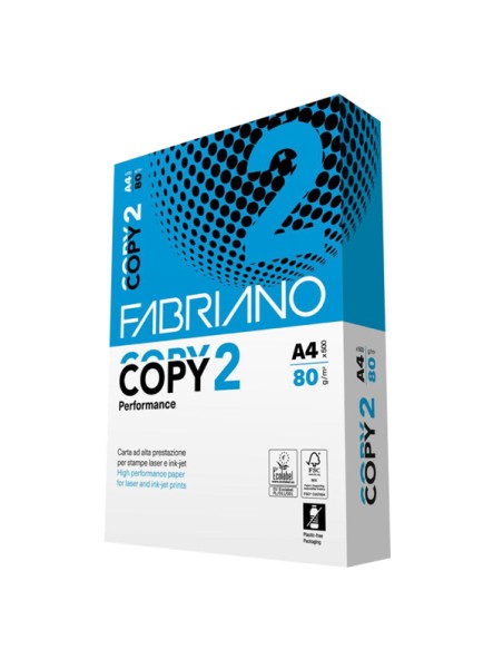CARTA COPY2 Strong Carton A4 80GR 500FG FABRIANO PFCA001COPY2_5_SC_SF FABRIANO 70/80gr BIANCA