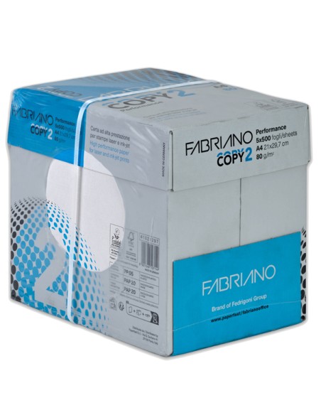 CARTA COPY2 Strong Carton A4 80GR 500FG FABRIANO PFCA001COPY2_5_SC_SF FABRIANO 70/80gr BIANCA