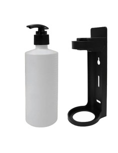 Dispenser cortesia murale Nenya ricaricabile 300ml bianco/nero Medial Internatio 110545 2