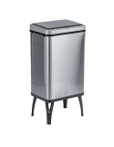 Gettacarte pieghevole Houdini 40L 35,5x26x71,5cm inox/nero Medial 109240