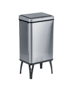 Gettacarte pieghevole Houdini 40L 35,5x26x71,5cm inox/nero Medial International 109240