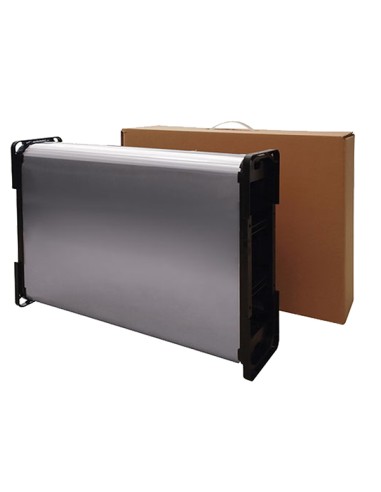 Gettacarte pieghevole Houdini 40L 35,5x26x71,5cm inox/nero Medial International 109240