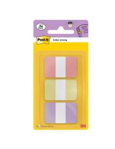 BLISTER 36 Post-it® INDEX STRONG 686-3SUN 24,4x38,1mm colori pastello 7100396511