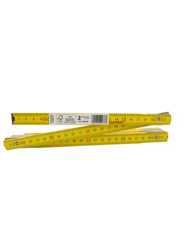 Metro pieghevole in legno 2m Fischer Darex 198125 FISCHER DAREX FLESSOMETRI E MISURATORI