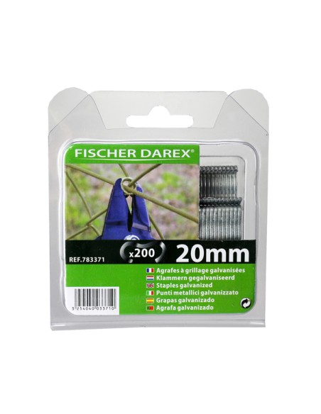 200 Punti per reti 20mm Galva Fischer Darex 1199605
