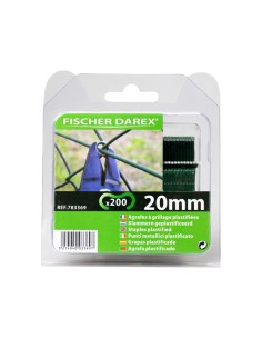 200 Punti per reti 20mm verdi Fischer Darex 1199604