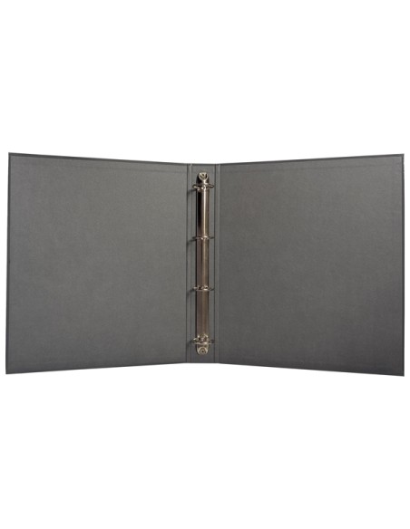 Raccoglitore a 4 anelli 30mm A4 grigio scuro BM 0123585
