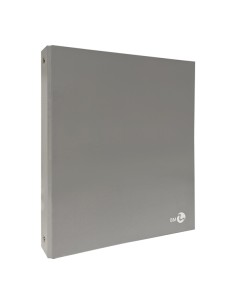 Raccoglitore a 4 anelli 30mm A4 grigio CHIARO BM 0123582