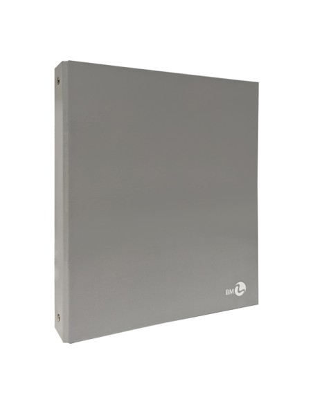 Raccoglitore a 4 anelli 30mm A4 grigio CHIARO BM 0123582