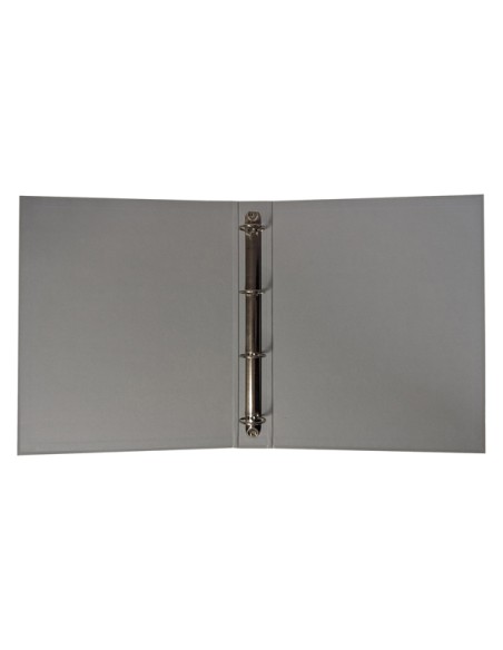 Raccoglitore a 4 anelli 30mm A4 grigio CHIARO BM 0123582