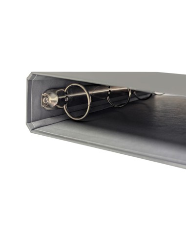 Raccoglitore a 4 anelli 30mm A4 grigio CHIARO BM 0123582