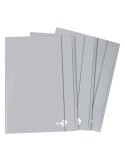 Cartellina 3 lembi piatta con elastico, f.to A4 grigio chiaro BM 0123588